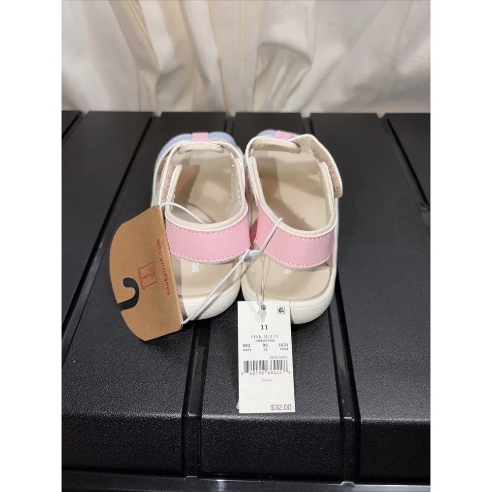 See Kai Run Toddler Basics Shayna Gladiator Sandals Size C11 Pink Water Friendly